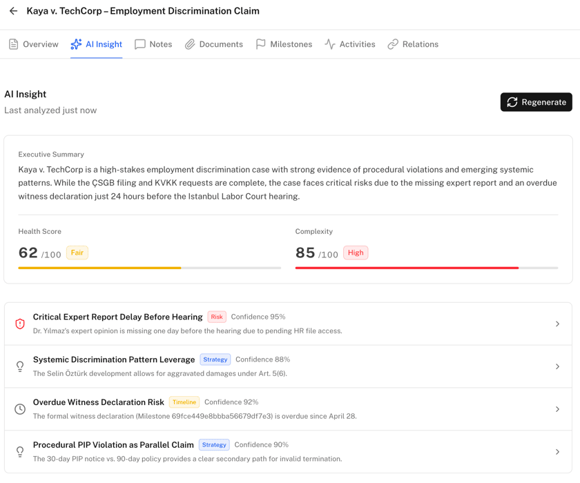 Case AI Insight insights